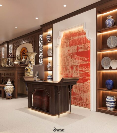 Thiết kế nội thất cửa hàng gốm sứ Chú Ninh - 10