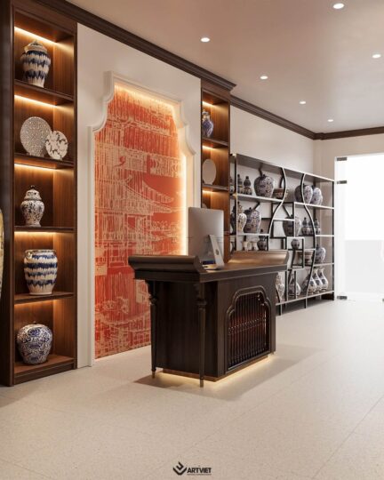 Thiết kế nội thất cửa hàng gốm sứ Chú Ninh - 2