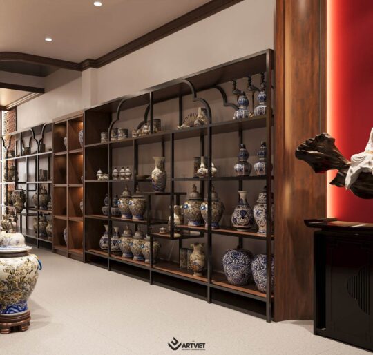 Thiết kế nội thất cửa hàng gốm sứ Chú Ninh - 5