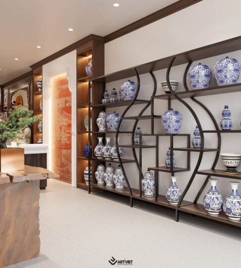 Thiết kế nội thất cửa hàng gốm sứ Chú Ninh - 7