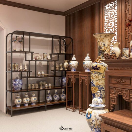 Thiết kế nội thất cửa hàng gốm sứ Chú Ninh - 8