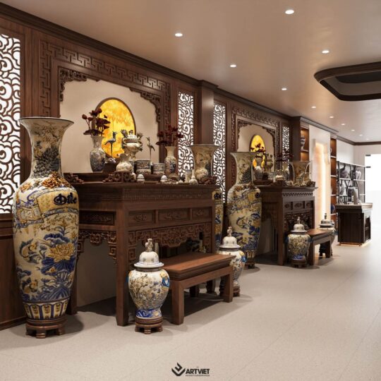 Thiết kế nội thất cửa hàng gốm sứ Chú Ninh - 9