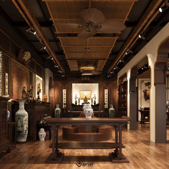 Thiết kế nội thất cửa hàng gốm sứ Bát Tràng - 11