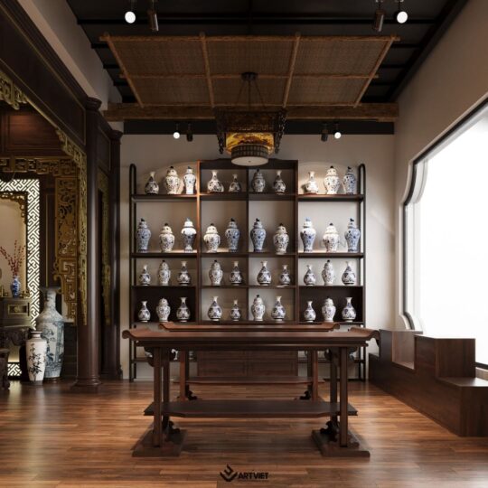 Thiết kế nội thất cửa hàng gốm sứ Bát Tràng - 5