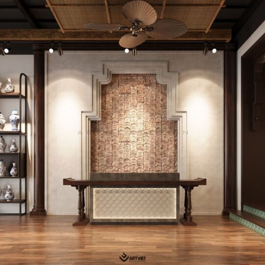 Thiết kế nội thất cửa hàng gốm sứ Bát Tràng - 7