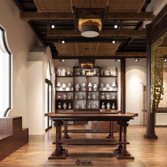 Thiết kế nội thất cửa hàng gốm sứ Bát Tràng - 8