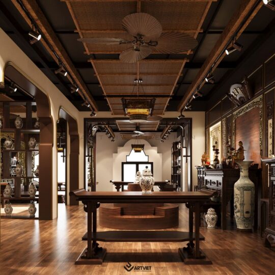 Thiết kế nội thất cửa hàng gốm sứ Bát Tràng - 9