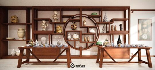 Nội thất cửa hàng gốm sứ Nhà Bóng - 1