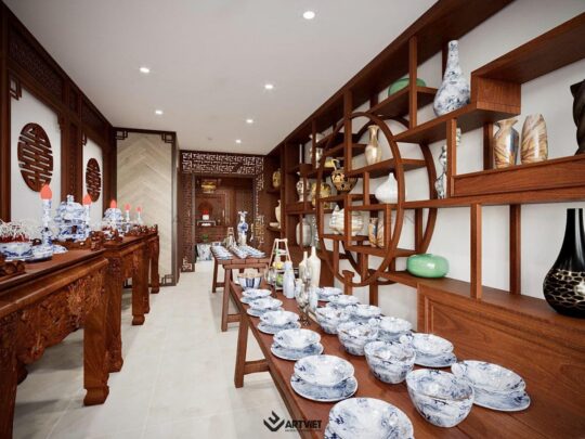 Nội thất cửa hàng gốm sứ Nhà Bóng - 2