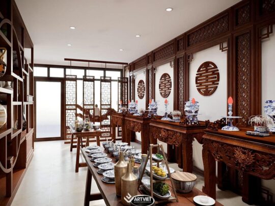 Nội thất cửa hàng gốm sứ Nhà Bóng - 3