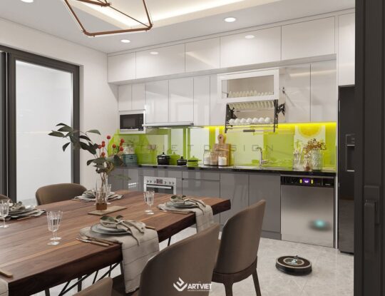 Nội thất nhà ở Bát Tràng - Anh Tuấn - bếp - 4