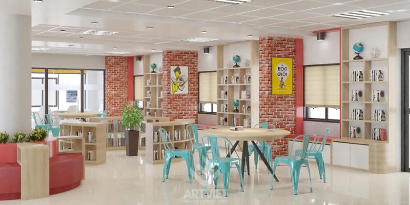 Không gian học tập Học viện Công nghệ Bưu chính viễn thông