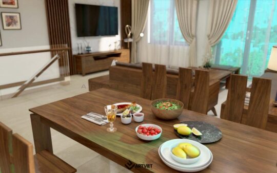 Nội thất nhà ở Bát Tràng - bếp - 2