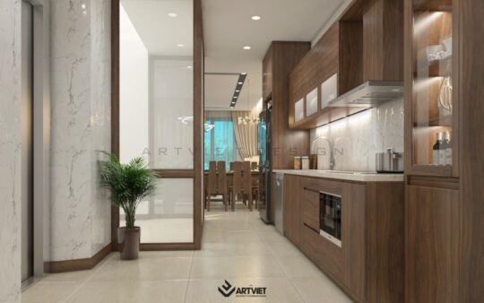 Nội thất nhà ở Bát Tràng - bếp - 3