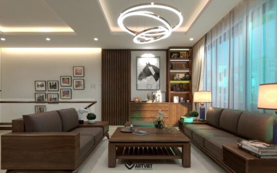 Nội thất nhà ở Bát Tràng - phòng khách - 7