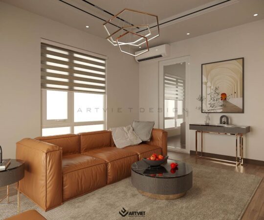 Thiết kế nội thất và kiến trúc nhà phố Thuỵ Khuê - phòng khách - 2