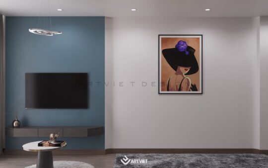 Thiết kế nội thất nhà phố Hàng Bông - phòng ngủ bố mẹ - 2