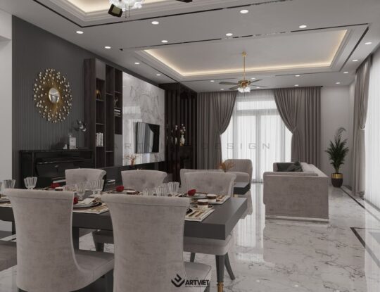 Nội thất phong cách hiện đại - bàn ăn - 3