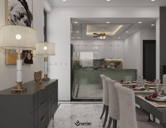 Nội thất phong cách hiện đại - bàn ăn - 4