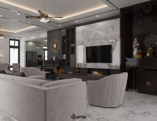 Nội thất phong cách hiện đại - phòng khách - 10