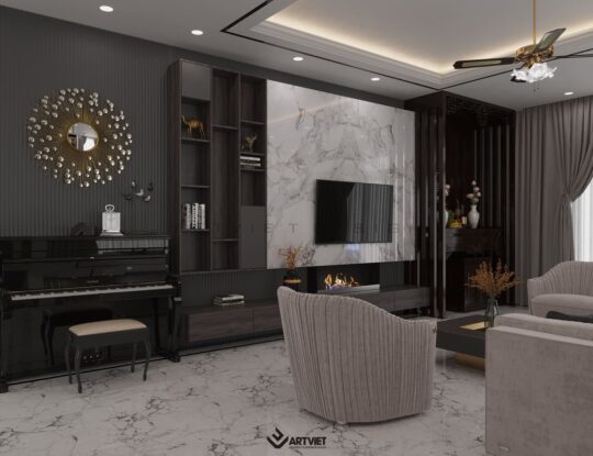 Nội thất phong cách hiện đại - phòng khách - 11