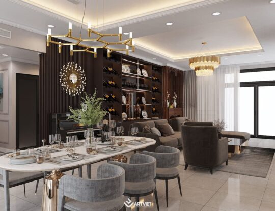 Nội thất phong cách hiện đại - phòng khách - 2