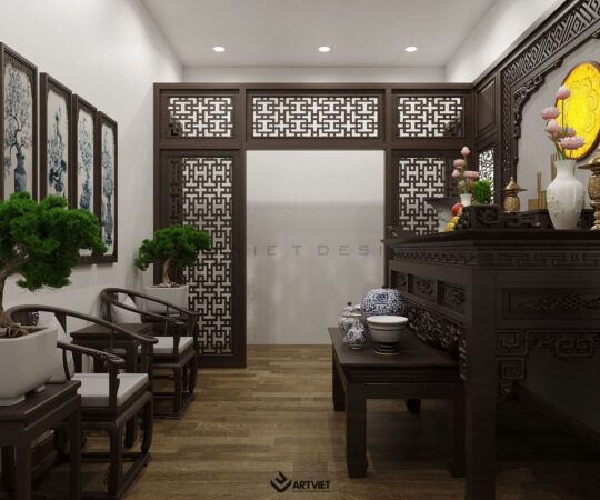 Thiết kế nội thất phòng thờ - 3