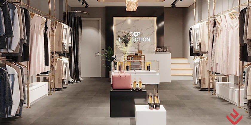 Nội thất shop mỹ phẩm chị Chín