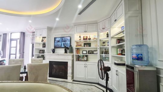 Thi công nội thất biệt thự Ocean Park - bếp 2