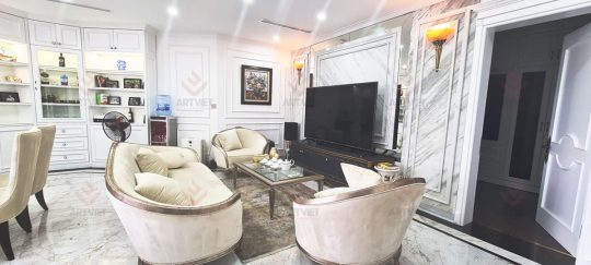 Thi công nội thất biệt thự Ocean Park - Phòng khách 2