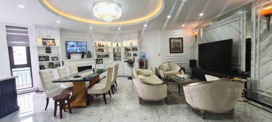 Thi công nội thất biệt thự Ocean Park - Phòng khách 3