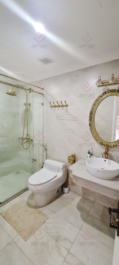 Thi công nội thất biệt thự Ocean Park - wc