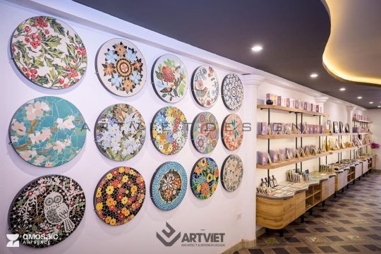 Thi công không gian trải nghiệm ghép gốm Quang Minh 1