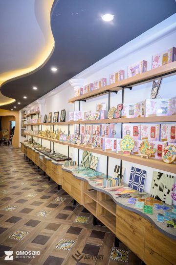 Thi công không gian trải nghiệm ghép gốm Quang Minh 2