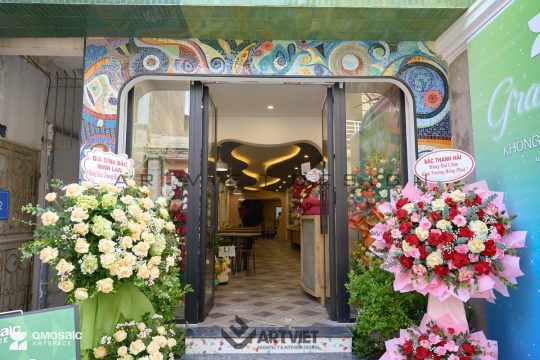 Thi công không gian trải nghiệm ghép gốm Quang Minh 3