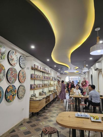 Thi công không gian trải nghiệm ghép gốm Quang Minh 6