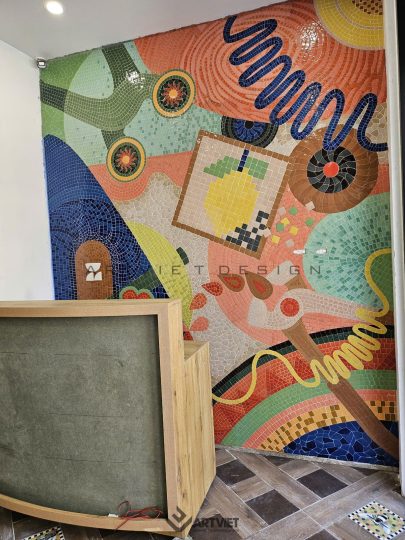 Thi công không gian trải nghiệm ghép gốm Quang Minh 8