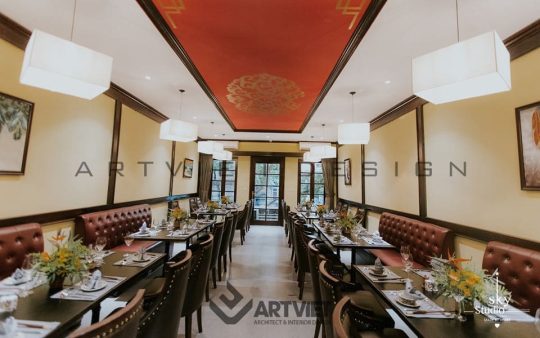 Nội thất nhà hàng Lang Liêu - phòng ăn