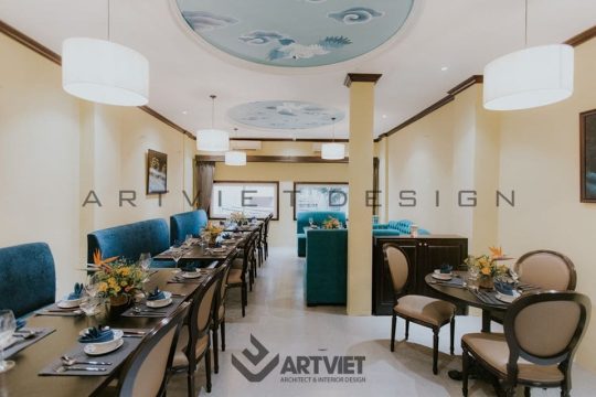 Nội thất nhà hàng Lang Liêu - không gian phòng ăn