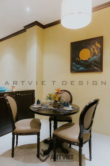 Nội thất nhà hàng Lang Liêu - bàn 3 người