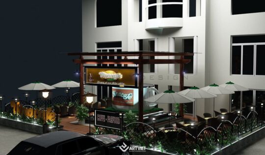 Thiết kế cửa hàng Vinacafe - 2