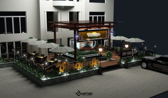 Thiết kế cửa hàng Vinacafe - 3