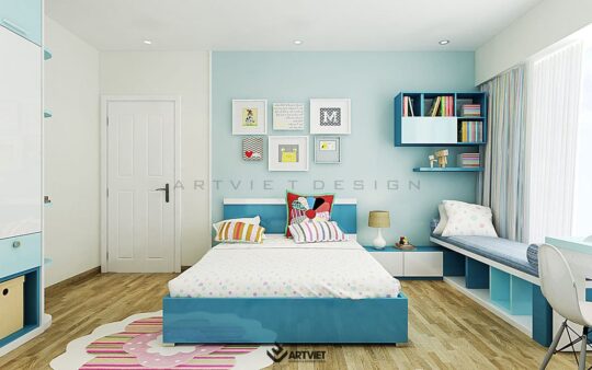 Nội thất chung cư 120m2 phong cách hiện đại - phòng ngủ 3 - 2