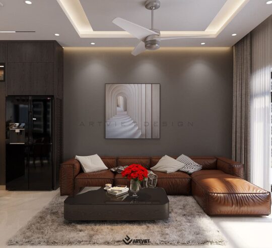 Thiết kế nội thất nhà Sơn Tây - khách bếp - 1