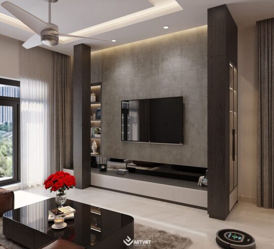 Thiết kế nội thất nhà Sơn Tây - khách bếp - 4