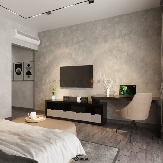 Thiết kế nội thất nhà Sơn Tây - phòng ngủ con trai - 2