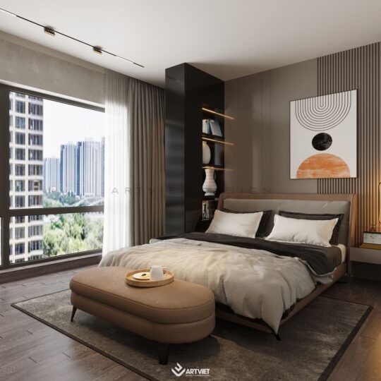 Thiết kế nội thất nhà Sơn Tây - phòng ngủ con trai - 3