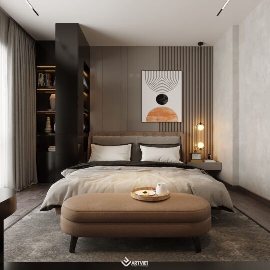 Thiết kế nội thất nhà Sơn Tây - phòng ngủ con trai - 4