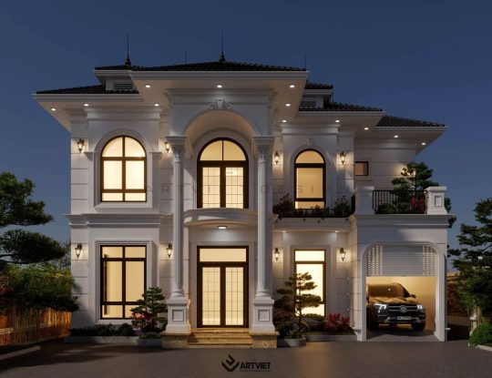 Kiến trúc biệt thự Hưng Yên 2