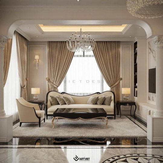 Nội thất biệt thự Hưng Yên - phòng khách